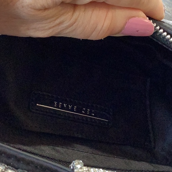 Ted Baker Dymond Bow Satin Black Satchel with Rhinestone Detail NWT - Picture 12 of 15